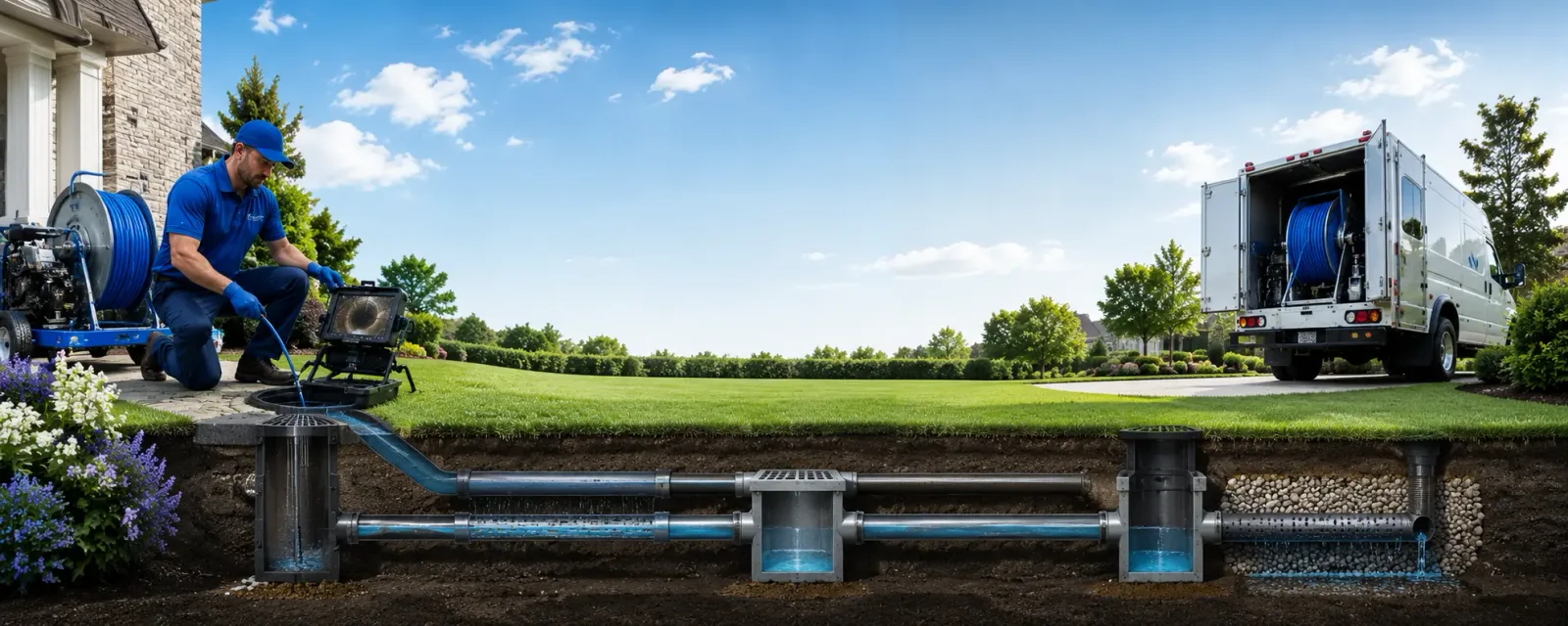 Outdoor drain cleaning information for Jackson, WI
